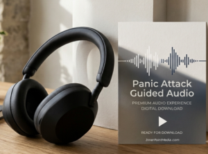 cover: guided audio panic attack, companion to mini-guide Panic Attack Gone in 60 Seconds by David Zach