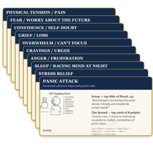 Printable Tapping Cards - Companion to Panic Attack Gone in 60 Seconds